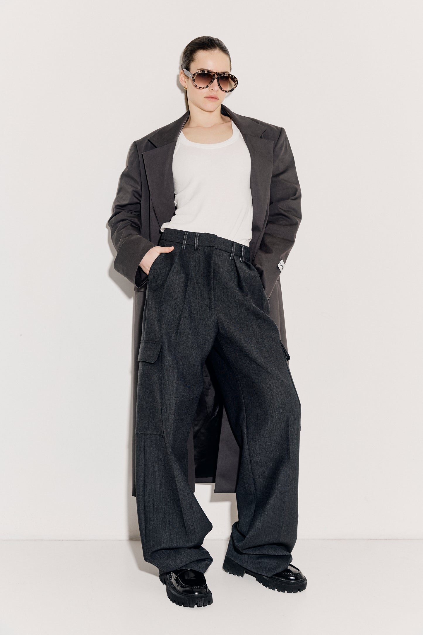 Skye Cargo Pants - Grey