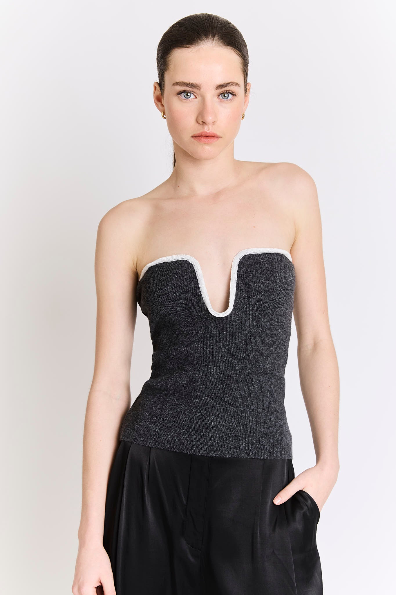 Fae Top - Dark Grey