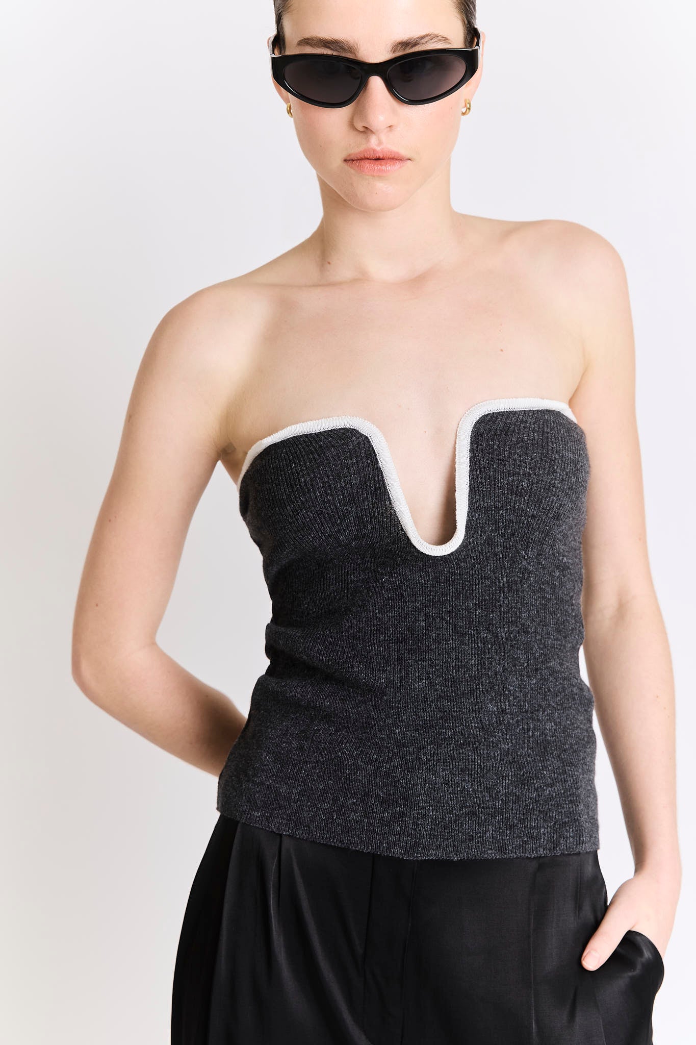 Fae Top - Dark Grey