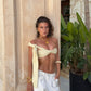 Lily Wrap Top - Soft Butter