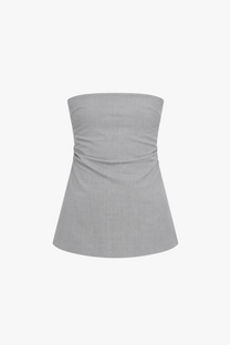 Elle Tube Top Wool - Light Grey
