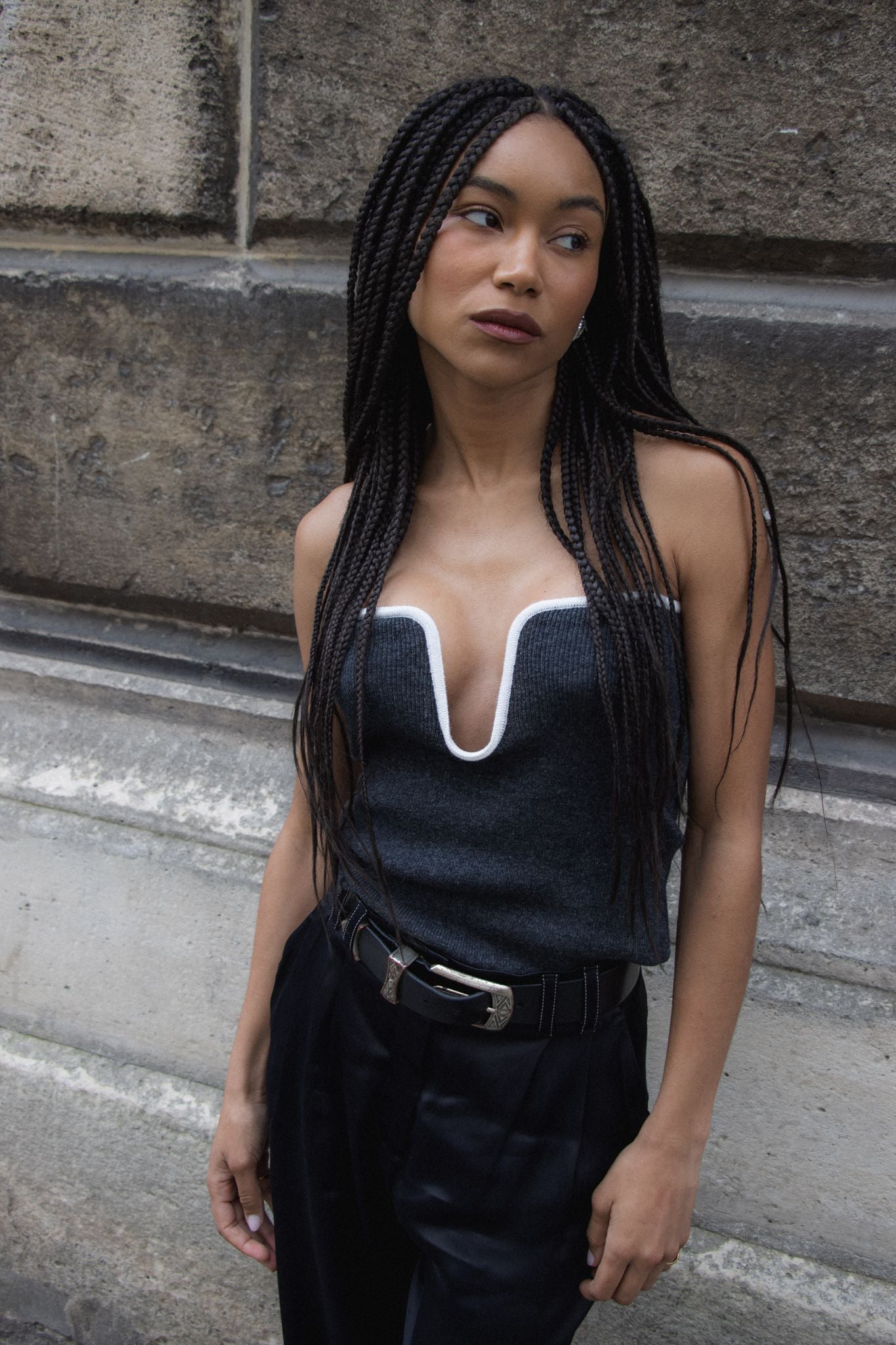Fae Top - Dark Grey