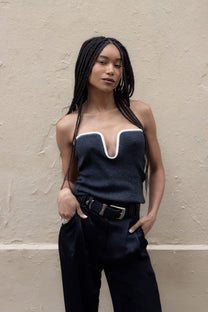 Fae Top - Dark Grey