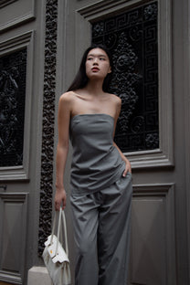 Elle Tube Top Wool - Mid Grey