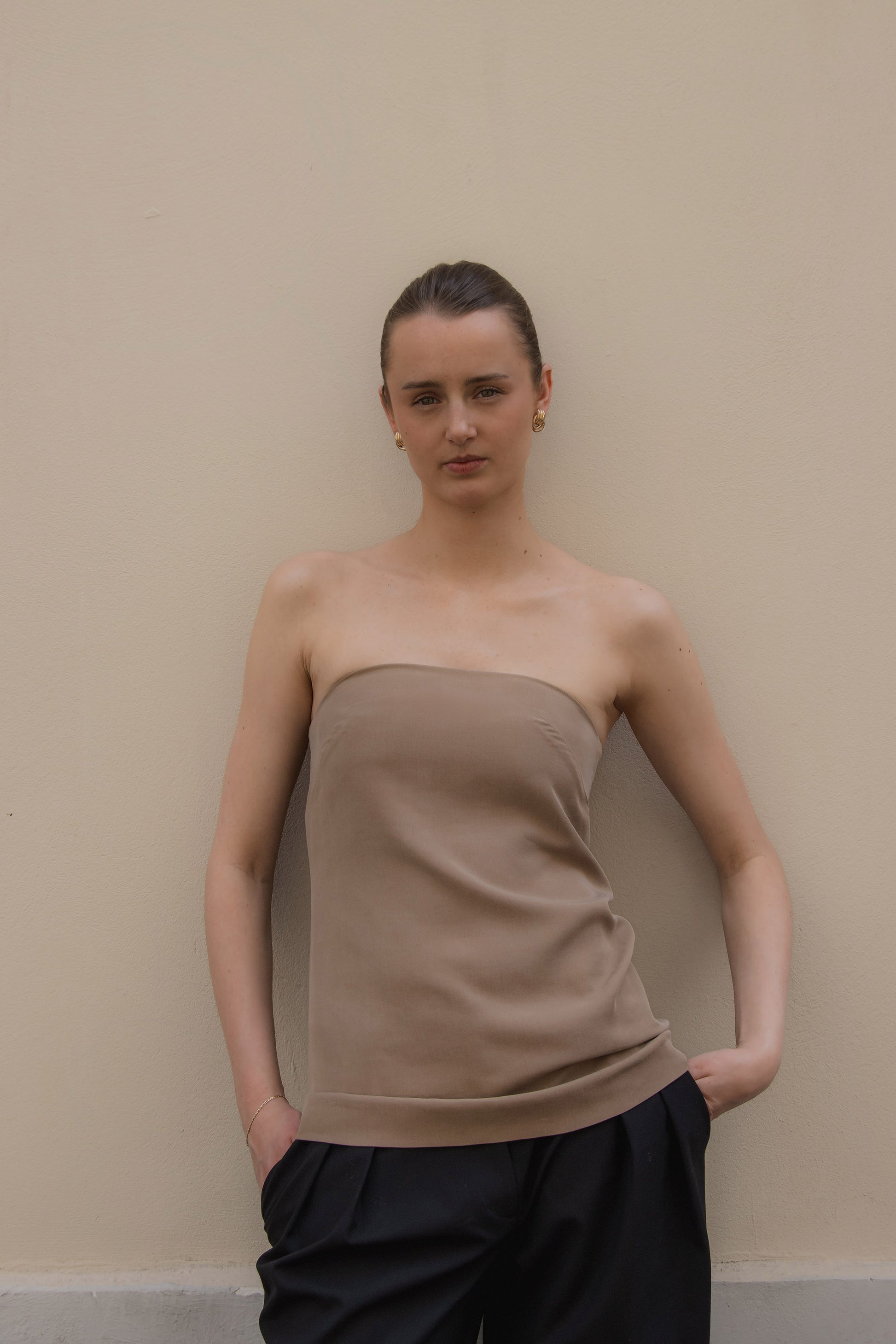 Elle Tube Top Tencel - Cinnamon