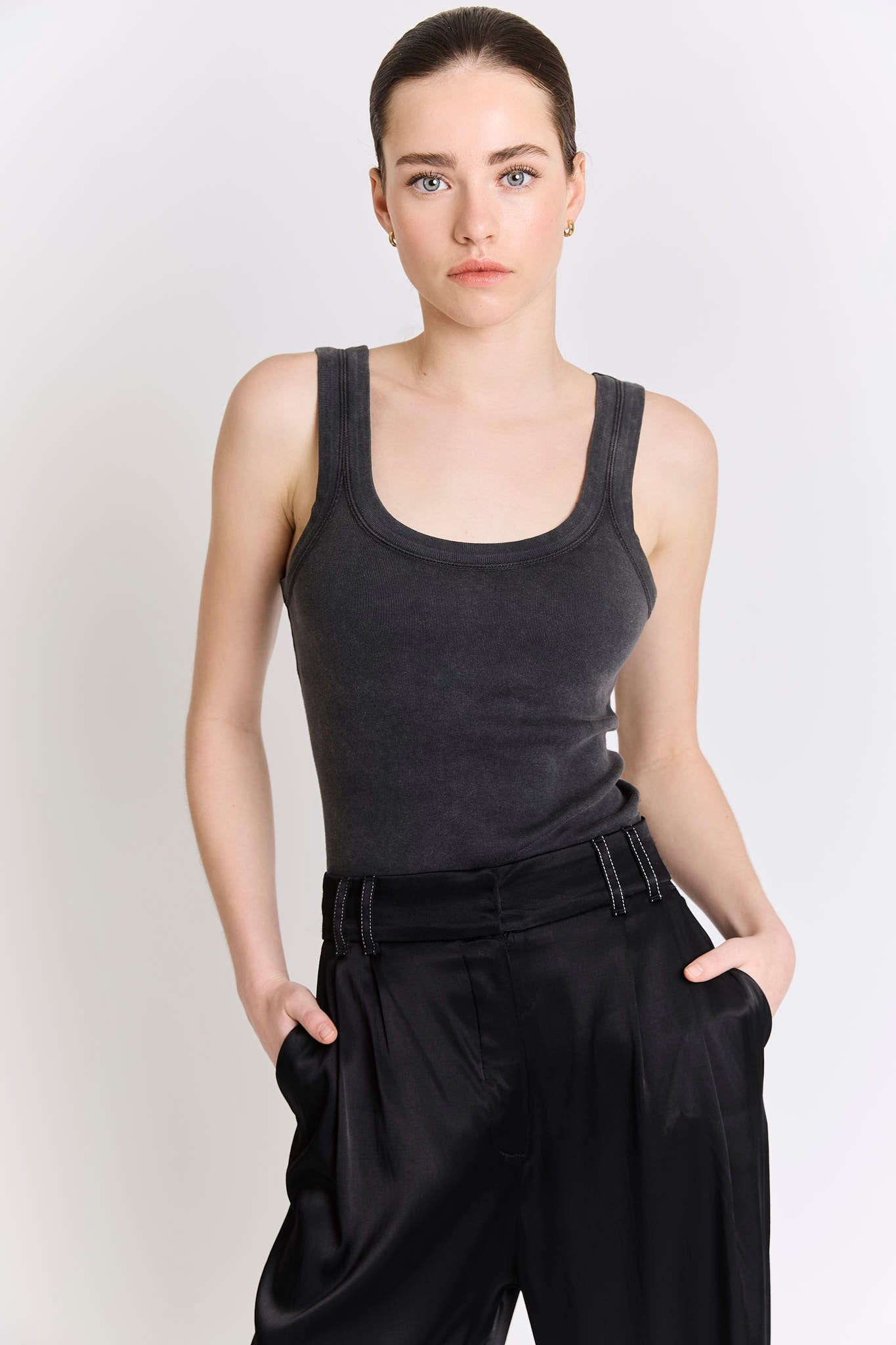 Charlie Top Boxy - Vintage Grey