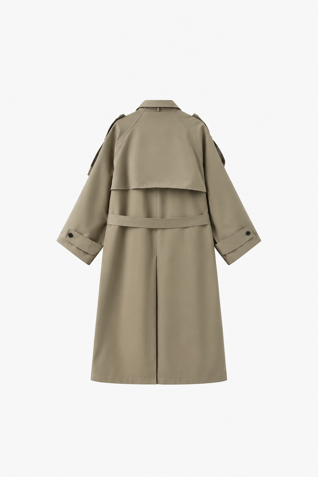 Lea Cotton Trenchcoat - Dark Seagreen