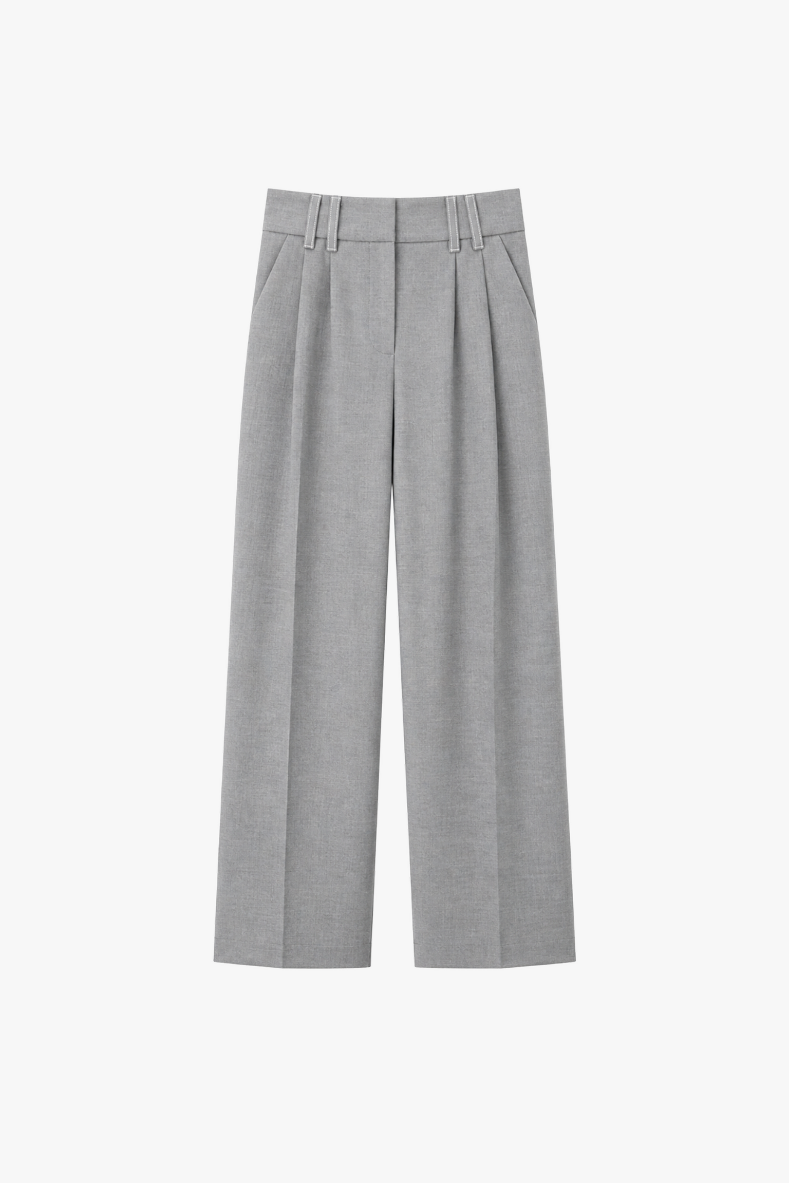Ray Trousers Wool - Light Grey
