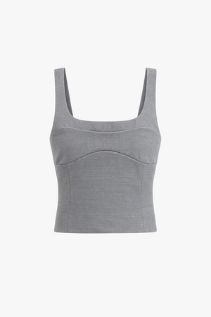 Nola Top Wool - Mid Grey