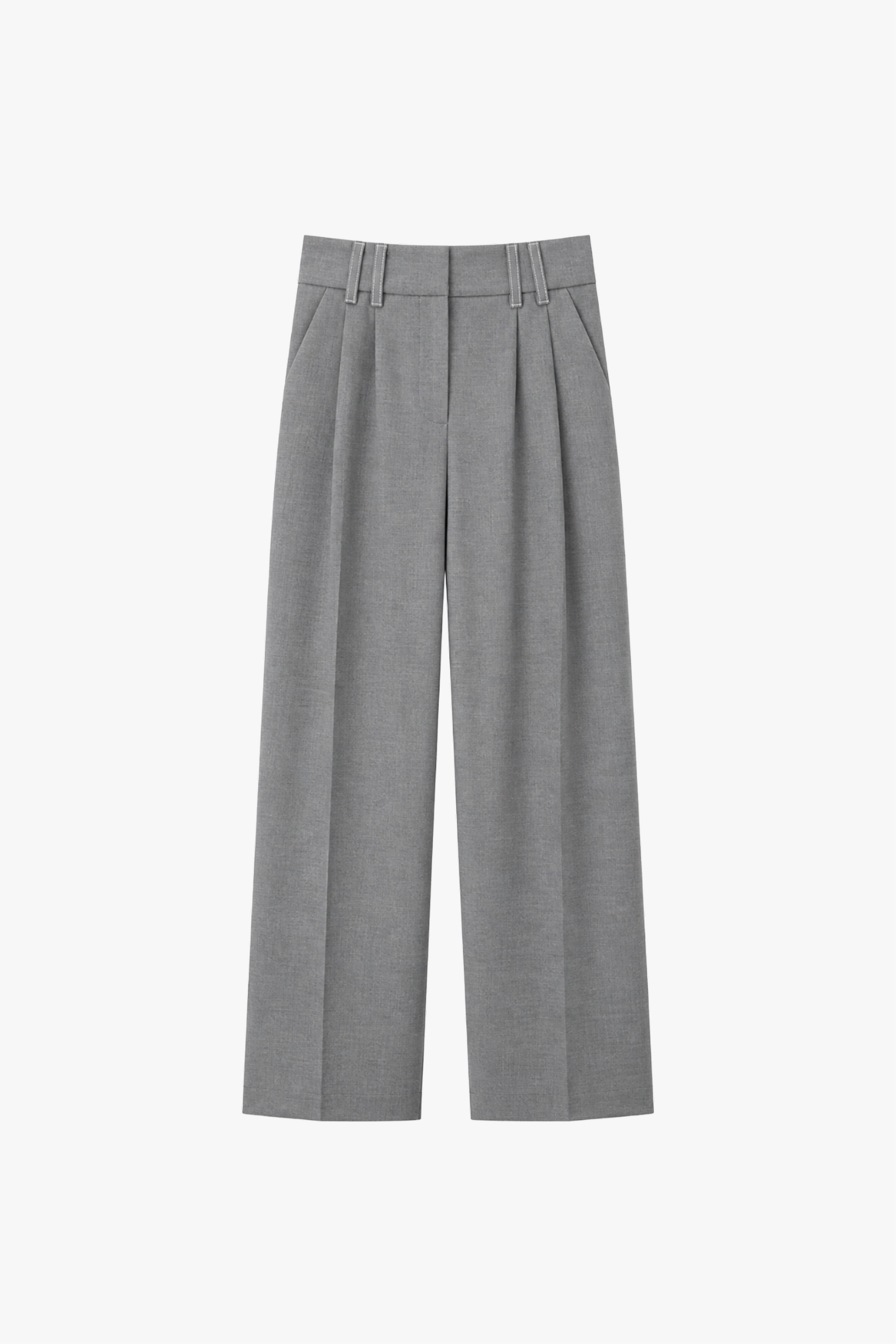 Ray Trousers Wool - Mid Grey